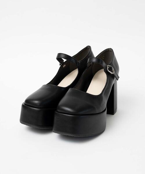 WEGO（ウィゴー）の「WEGO/ボリュームヒールストラップシューズ（ドレスシューズ・レディース・ブラック系その他/ブラック・MEDIUM/LARGE）」の14枚目の写真