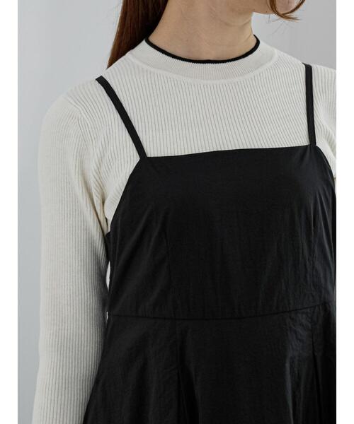 Te chichi（テチチ）の「ワッシャータフタバルーンキャミワンピース（ワンピース・レディース・ブラック/ブラウン・F）」の9枚目の写真