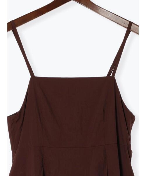 Te chichi（テチチ）の「ワッシャータフタバルーンキャミワンピース（ワンピース・レディース・ブラック/ブラウン・F）」の15枚目の写真