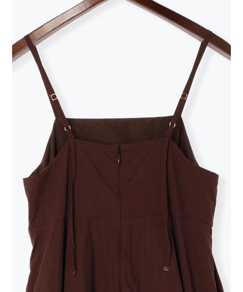 Te chichi（テチチ）の「ワッシャータフタバルーンキャミワンピース（ワンピース・レディース・ブラック/ブラウン・F）」の18枚目の写真