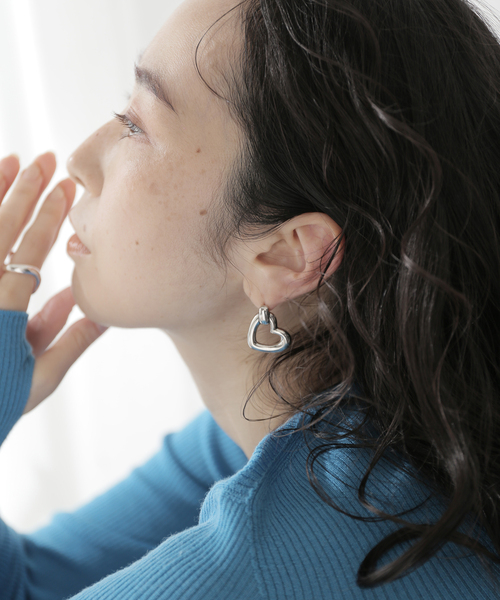JOURNAL STANDARD(ジャーナルスタンダード)の「【PHILIPPE AUDIBERT】 EARRINGS SOLINE:ピアス(ピアス(両耳用)・レディース・シルバー・FREE)」の4枚目の写真