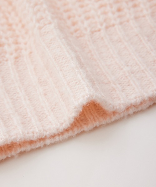 T.japan sponge knit スポンジニット　ピンク セーター ニット ピンク 110 聞き辛い