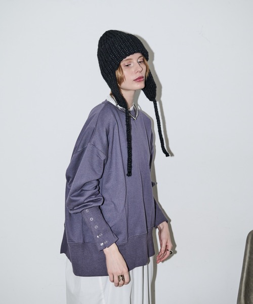 AIC.(エーアイシー)の「ウール混フライトニットキャップ(ニットキャップ/ビーニー・レディース・ブラック/ベージュ・FREE)」の13枚目の写真