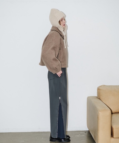 AIC.(エーアイシー)の「ウール混フライトニットキャップ(ニットキャップ/ビーニー・レディース・ブラック/ベージュ・FREE)」の20枚目の写真