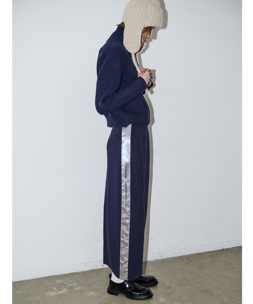 AIC.(エーアイシー)の「ウール混フライトニットキャップ(ニットキャップ/ビーニー・レディース・ブラック/ベージュ・FREE)」の7枚目の写真