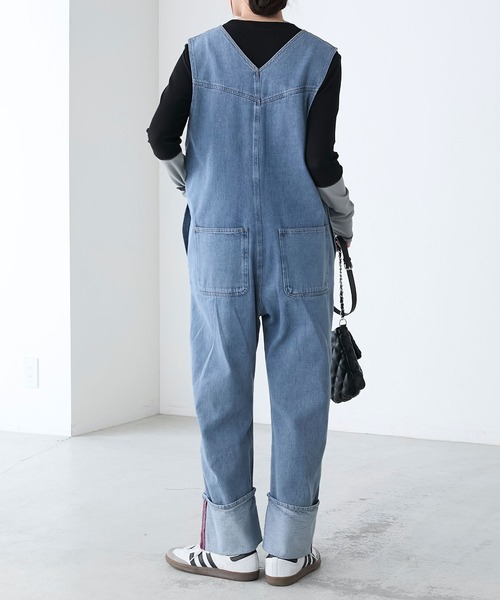 BONLECILL（ボンルシール）の「シアーリブ配色スリーブプルオーバー/インナー（Tシャツ/カットソー・レディース・グレー/オフホワイト/ブラック/グリーン/ピンク/レッド/グレイッシュベージュ/グレー系/ブラウン・FREE）」の16枚目の写真