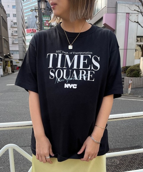 GOOD ROCK SPEED（グッドロックスピード）の「☆【GOOD ROCK SPEED/グッドロックスピード】別注 NYC TIMES SQUARE Tee（Tシャツ/カットソー・レディース・ブラック/オフホワイト・FREE）」の17枚目の写真
