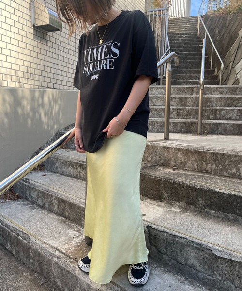 GOOD ROCK SPEED（グッドロックスピード）の「☆【GOOD ROCK SPEED/グッドロックスピード】別注 NYC TIMES SQUARE Tee（Tシャツ/カットソー・レディース・ブラック/オフホワイト・FREE）」の5枚目の写真