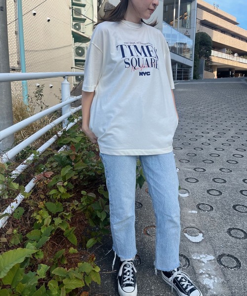 GOOD ROCK SPEED（グッドロックスピード）の「☆【GOOD ROCK SPEED/グッドロックスピード】別注 NYC TIMES SQUARE Tee（Tシャツ/カットソー・レディース・ブラック/オフホワイト・FREE）」の10枚目の写真