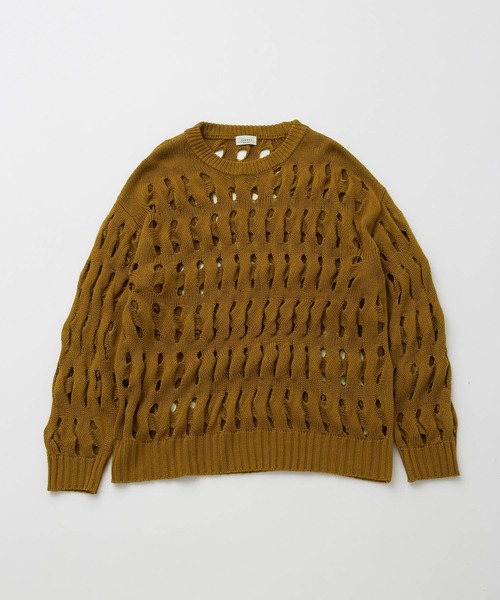 JUNRED（ジュンレッド）の「3DクレーターニットPO（ニット/セーター・メンズ・キャメル/ブラック・L/M）」の19枚目の写真