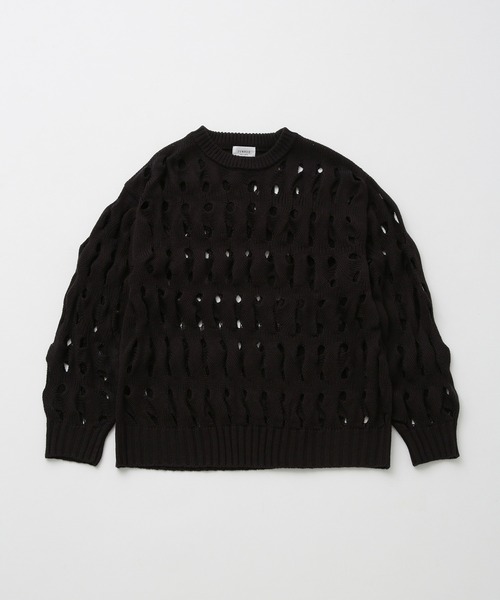 JUNRED（ジュンレッド）の「3DクレーターニットPO（ニット/セーター・メンズ・キャメル/ブラック・L/M）」の20枚目の写真