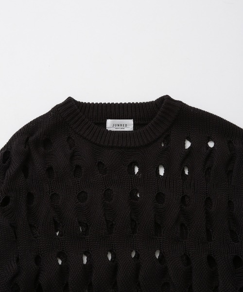 JUNRED（ジュンレッド）の「3DクレーターニットPO（ニット/セーター・メンズ・キャメル/ブラック・L/M）」の22枚目の写真