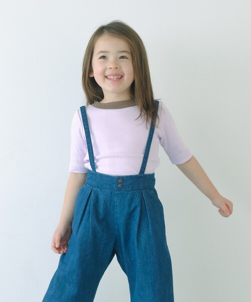 MILLER(ミラー)の「【別注】<Robert P. Miller>5分袖 Tシャツ 100-130cm(Tシャツ/カットソー・キッズ・ブラウン/ライラック/ケリー/オレンジ・130cm/120cm/110cm/100cm)」の4枚目の写真