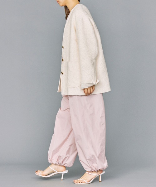 BABYLONE（バビロン）の「ツイードノーカラージャケット（ノーカラー