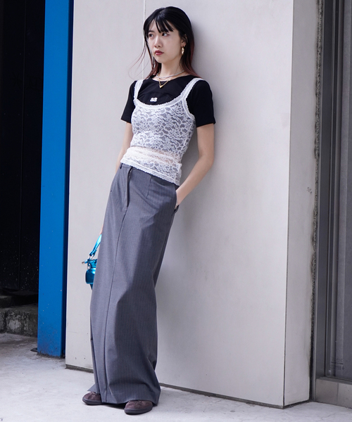 JOINT WORKS(ジョイントワークス)の「ピンストスラックスマキシスカート(スカート・レディース・ネイビー/グレー・SMALL/MEDIUM)」の3枚目の写真