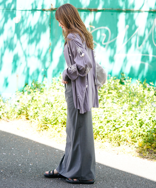 JOINT WORKS(ジョイントワークス)の「ピンストスラックスマキシスカート(スカート・レディース・ネイビー/グレー・SMALL/MEDIUM)」の8枚目の写真