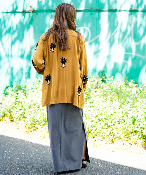 JOINT WORKS(ジョイントワークス)の「ピンストスラックスマキシスカート(スカート・レディース・ネイビー/グレー・SMALL/MEDIUM)」の10枚目の写真