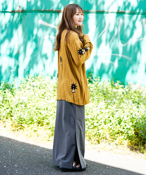 JOINT WORKS(ジョイントワークス)の「ピンストスラックスマキシスカート(スカート・レディース・ネイビー/グレー・SMALL/MEDIUM)」の11枚目の写真