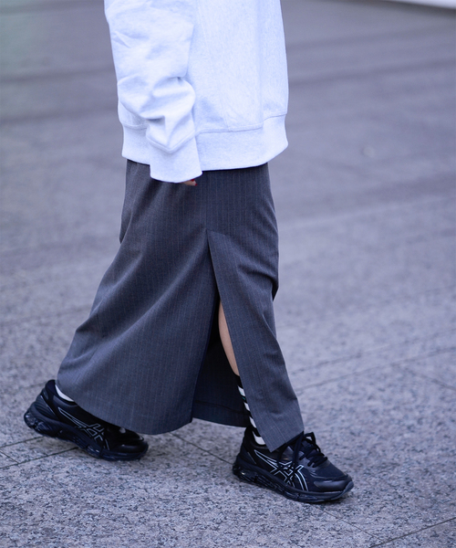 JOINT WORKS(ジョイントワークス)の「ピンストスラックスマキシスカート(スカート・レディース・ネイビー/グレー・SMALL/MEDIUM)」の13枚目の写真