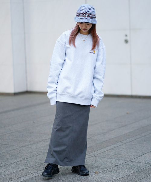 JOINT WORKS(ジョイントワークス)の「ピンストスラックスマキシスカート(スカート・レディース・ネイビー/グレー・SMALL/MEDIUM)」の16枚目の写真