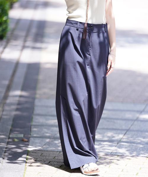 JOINT WORKS(ジョイントワークス)の「ピンストスラックスマキシスカート(スカート・レディース・ネイビー/グレー・SMALL/MEDIUM)」の22枚目の写真