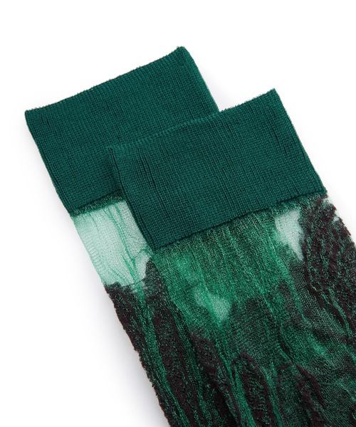 JNBY(ジェーエヌビーワイ)の「Elegant Sheer Socks / エレガントシアーソックス(ソックス/靴下・レディース・ブラック/グリーン/ピンク/グレー・ONE SIZE)」の16枚目の写真