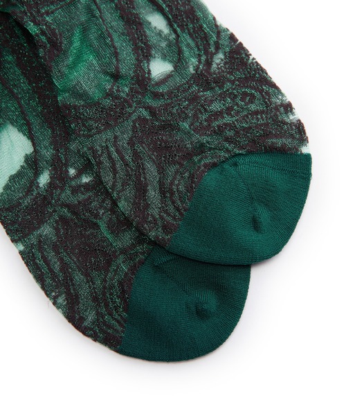 JNBY(ジェーエヌビーワイ)の「Elegant Sheer Socks / エレガントシアーソックス(ソックス/靴下・レディース・ブラック/グリーン/ピンク/グレー・ONE SIZE)」の18枚目の写真