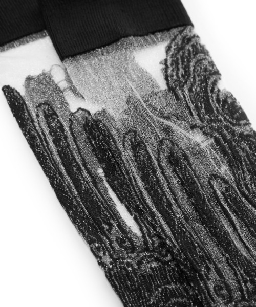 JNBY(ジェーエヌビーワイ)の「Elegant Sheer Socks / エレガントシアーソックス(ソックス/靴下・レディース・ブラック/グリーン/ピンク/グレー・ONE SIZE)」の7枚目の写真