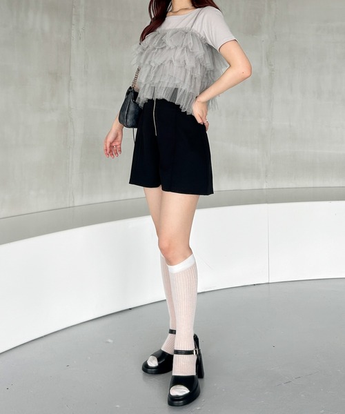 Heather（ヘザー）の「フロントジップショートパンツ 111627（その他