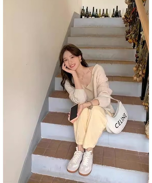 SHEPP（シープ）の「ジャーマントレーナー スニーカー（スニーカー・レディース・ブラック/ホワイト・36/38/40）」の13枚目の写真