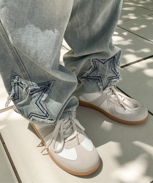 SHEPP（シープ）の「ジャーマントレーナー スニーカー（スニーカー・レディース・ブラック/ホワイト・36/38/40）」の20枚目の写真