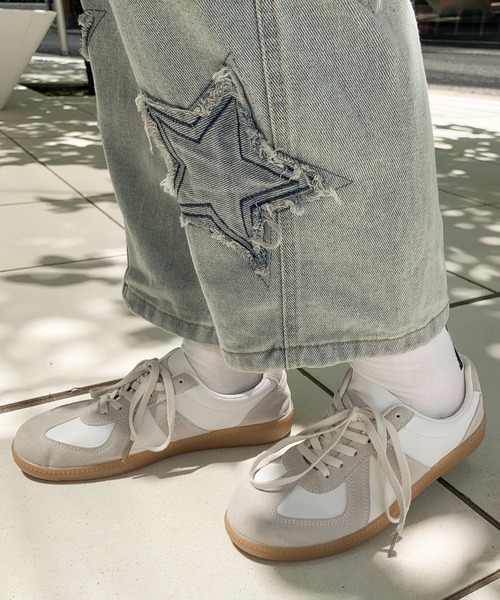 SHEPP（シープ）の「ジャーマントレーナー スニーカー（スニーカー・レディース・ブラック/ホワイト・36/38/40）」の21枚目の写真