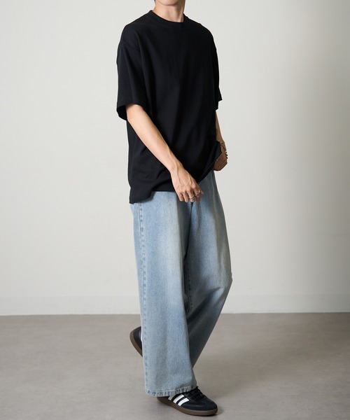 United Athle（ユナイテッドアスレ）の「肉厚ながら優しい着心地！【United Athle】8.2オンス オーガニックコットン 半袖 無地Tシャツ ビッグシルエット オーバーサイズ 5117（Tシャツ/カットソー・レディース・ホワイト/ネイビー/ブラック・L/M/XL/XXL）」の15枚目の写真