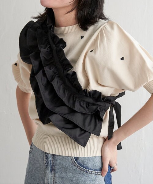 ナイロン風マルチWAYフリル/マルチウェイフリル/つけ襟