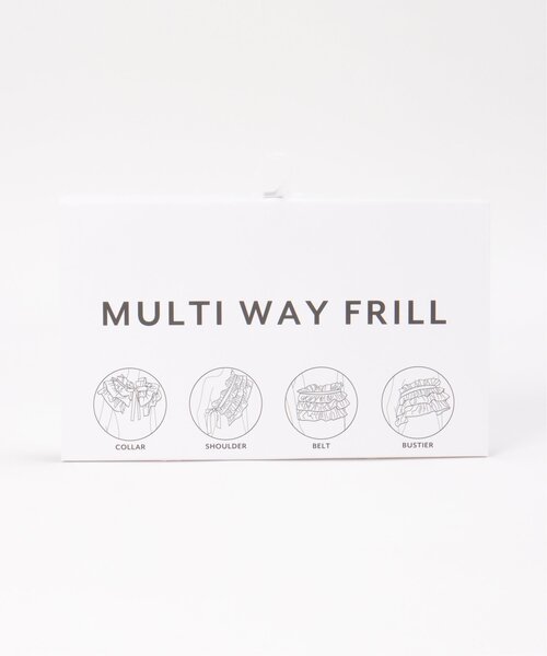 ナイロン風マルチWAYフリル/マルチウェイフリル/つけ襟