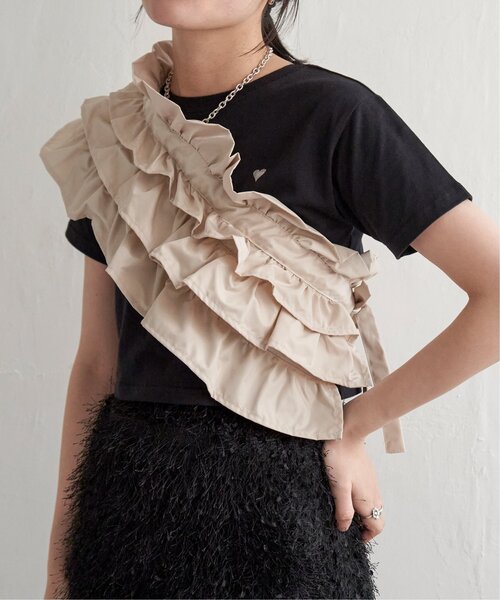 ナイロン風マルチWAYフリル/マルチウェイフリル/つけ襟