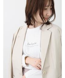 Te chichi TERRASSE | 【抗菌防臭】ロゴプリントロングTシャツ(Tシャツ/カットソー)
