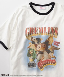 『GREMLINS/グレムリン』ギズモ ヒップホップテイスト BIGプリント オーバーサイズ半袖Tシャツ/リンガーT/ラグランスリーブ