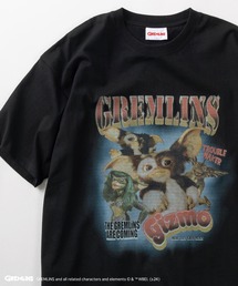 『GREMLINS/グレムリン』ギズモ ヒップホップテイスト BIGプリント オーバーサイズ半袖Tシャツ/リンガーT/ラグランスリーブ
