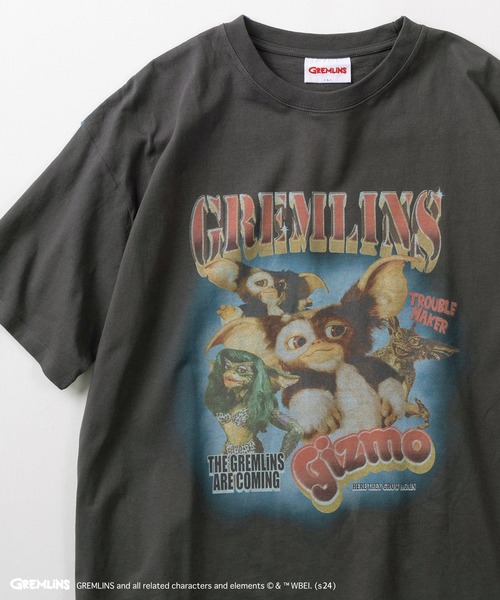 make a ray!(メイク ア レイ!)の「『GREMLINS/グレムリン』ギズモ ヒップホップテイスト BIGプリント オーバーサイズ半袖Tシャツ/リンガーT/ラグランスリーブ(Tシャツ/カットソー・メンズ・ホワイト×ブラック/ブラック/チャコールグレー/ブラック系その他/オフホワイト/ヘザーグレー/ダークグレー/ホワイト・XL/L/M)」の7枚目の写真