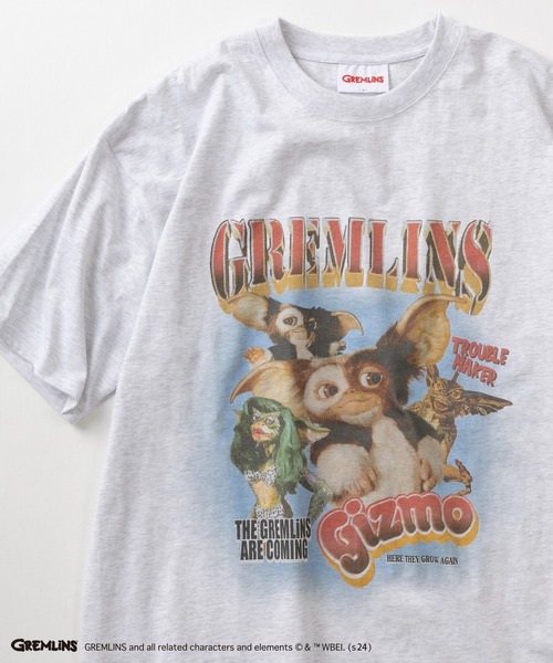 make a ray!(メイク ア レイ!)の「『GREMLINS/グレムリン』ギズモ ヒップホップテイスト BIGプリント オーバーサイズ半袖Tシャツ/リンガーT/ラグランスリーブ(Tシャツ/カットソー・メンズ・ホワイト×ブラック/ブラック/チャコールグレー/ブラック系その他/オフホワイト/ヘザーグレー/ダークグレー/ホワイト・XL/L/M)」の8枚目の写真