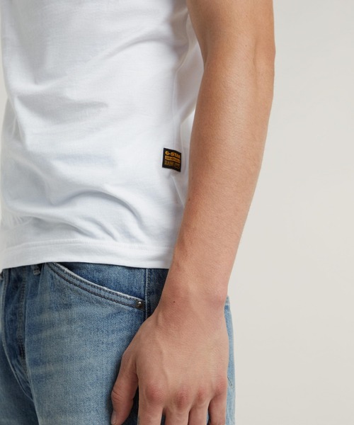 G-STAR（ジースター）の「SUNRISE SLIM T-SHIRT/グラフィックプリントT（Tシャツ/カットソー・メンズ・ライトブルー/ホワイト/イエロー系その他・SMALL/MEDIUM/LARGE/X-SMALL/X-LARGE）」の9枚目の写真