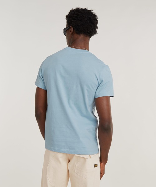 G-STAR（ジースター）の「SUNRISE SLIM T-SHIRT/グラフィックプリントT（Tシャツ/カットソー・メンズ・ライトブルー/ホワイト/イエロー系その他・SMALL/MEDIUM/LARGE/X-SMALL/X-LARGE）」の11枚目の写真