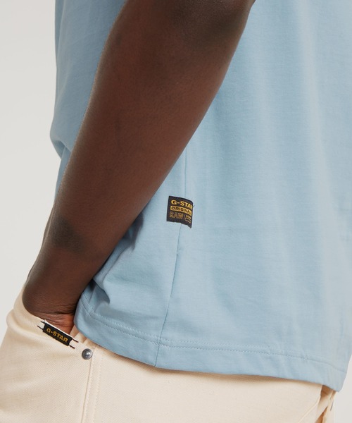 G-STAR（ジースター）の「SUNRISE SLIM T-SHIRT/グラフィックプリントT（Tシャツ/カットソー・メンズ・ライトブルー/ホワイト/イエロー系その他・SMALL/MEDIUM/LARGE/X-SMALL/X-LARGE）」の6枚目の写真