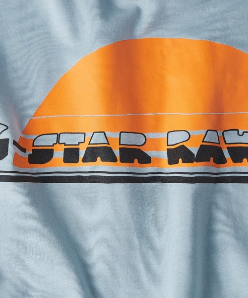 G-STAR（ジースター）の「SUNRISE SLIM T-SHIRT/グラフィックプリントT（Tシャツ/カットソー・メンズ・ライトブルー/ホワイト/イエロー系その他・SMALL/MEDIUM/LARGE/X-SMALL/X-LARGE）」の13枚目の写真