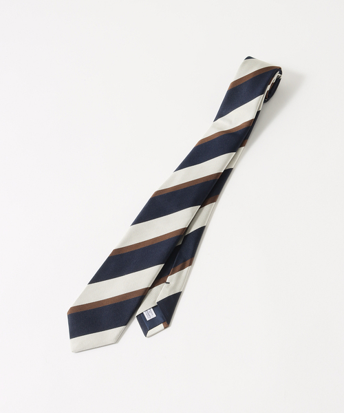 EDIFICE(エディフィス)の「PB レジメンタルタイ(ネクタイ・メンズ・イエロー/ダークブルー・FREE)」の3枚目の写真