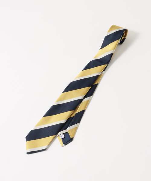 EDIFICE(エディフィス)の「PB レジメンタルタイ(ネクタイ・メンズ・イエロー/ダークブルー・FREE)」の7枚目の写真
