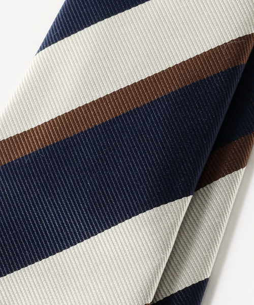 EDIFICE(エディフィス)の「PB レジメンタルタイ(ネクタイ・メンズ・イエロー/ダークブルー・FREE)」の5枚目の写真