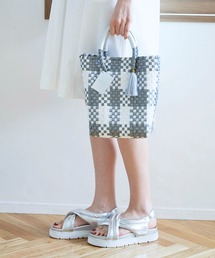 WOVEN (ウーヴン) / メキシコ製 2WAY ミニバッグ メルカドバッグ かごバッグ ショルダーバッグ