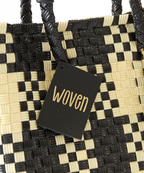 WOVEN(ウーヴン)の「WOVEN (ウーヴン) / メキシコ製 2WAY ミニバッグ メルカドバッグ かごバッグ ショルダーバッグ(かごバッグ・レディース・ブラック系その他/ブルー系その他/ブラック×ベージュ/ブラック系その他2/シルバー/ゴールド・FREE)」の14枚目の写真